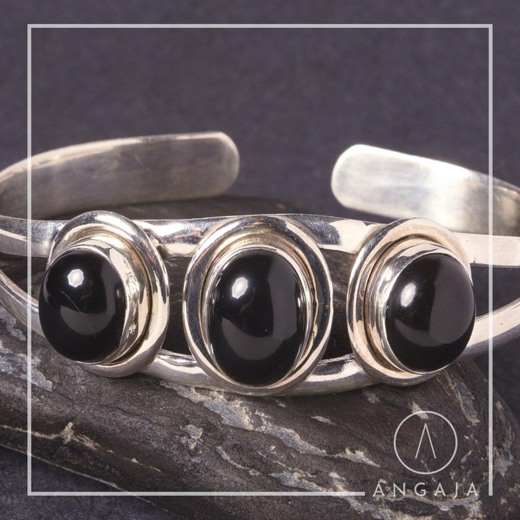 Garnet Silver Bracelet - Angaja Silver