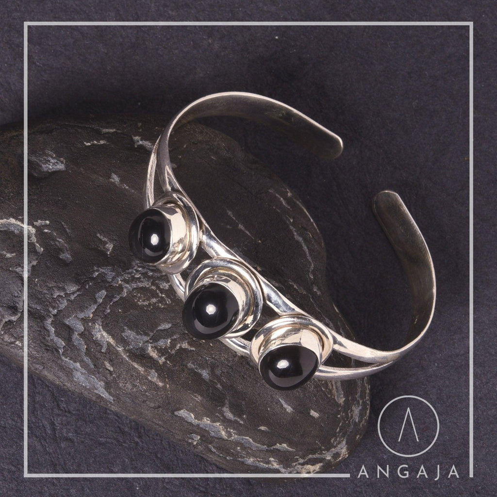 Garnet Silver Bracelet - Angaja Silver