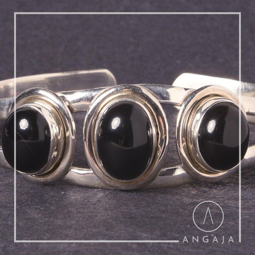 Garnet Silver Bracelet - Angaja Silver