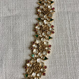 Gold Plated Kundan Necklace - Angaja Silver