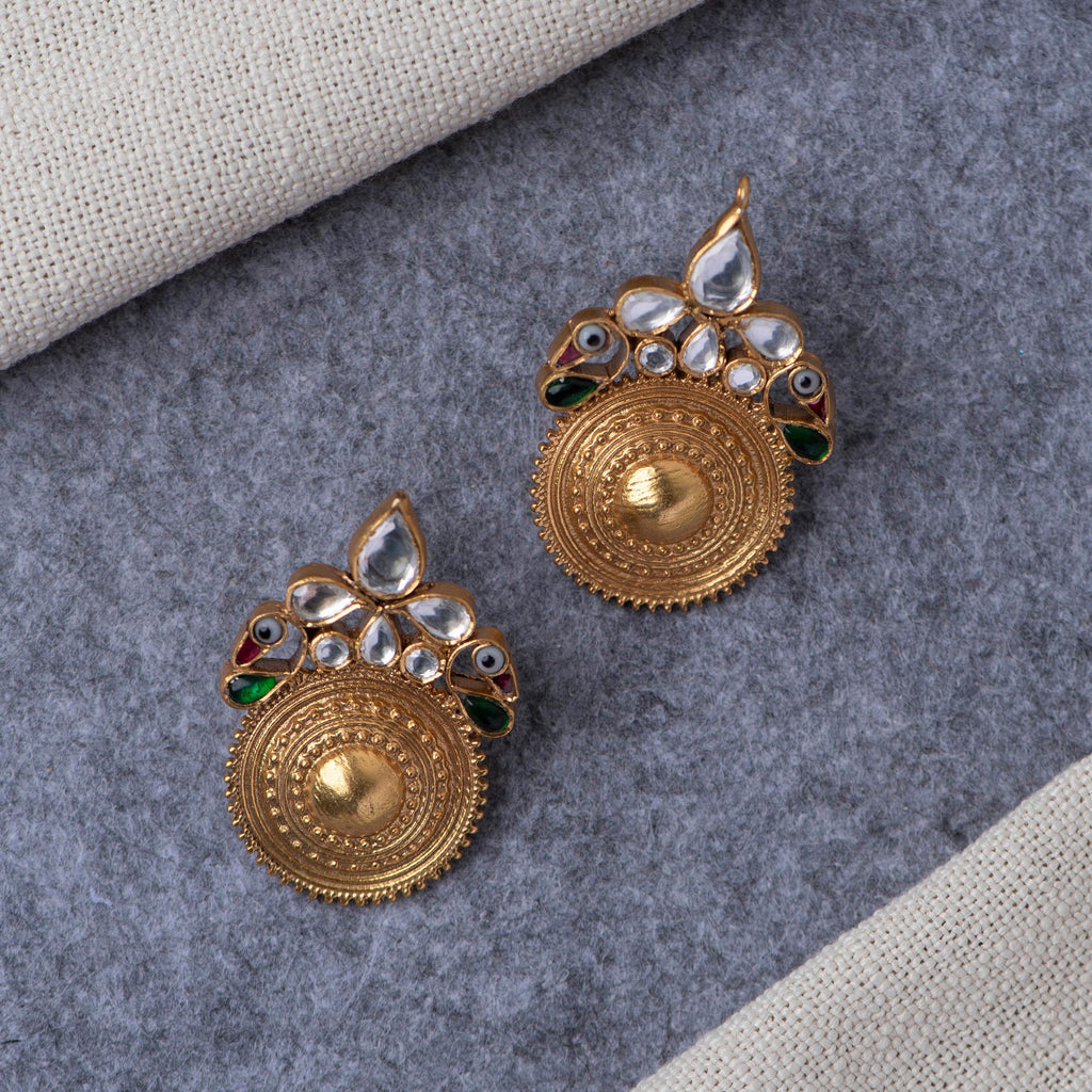 Gold Plated Silver Earrings - Angaja Silver