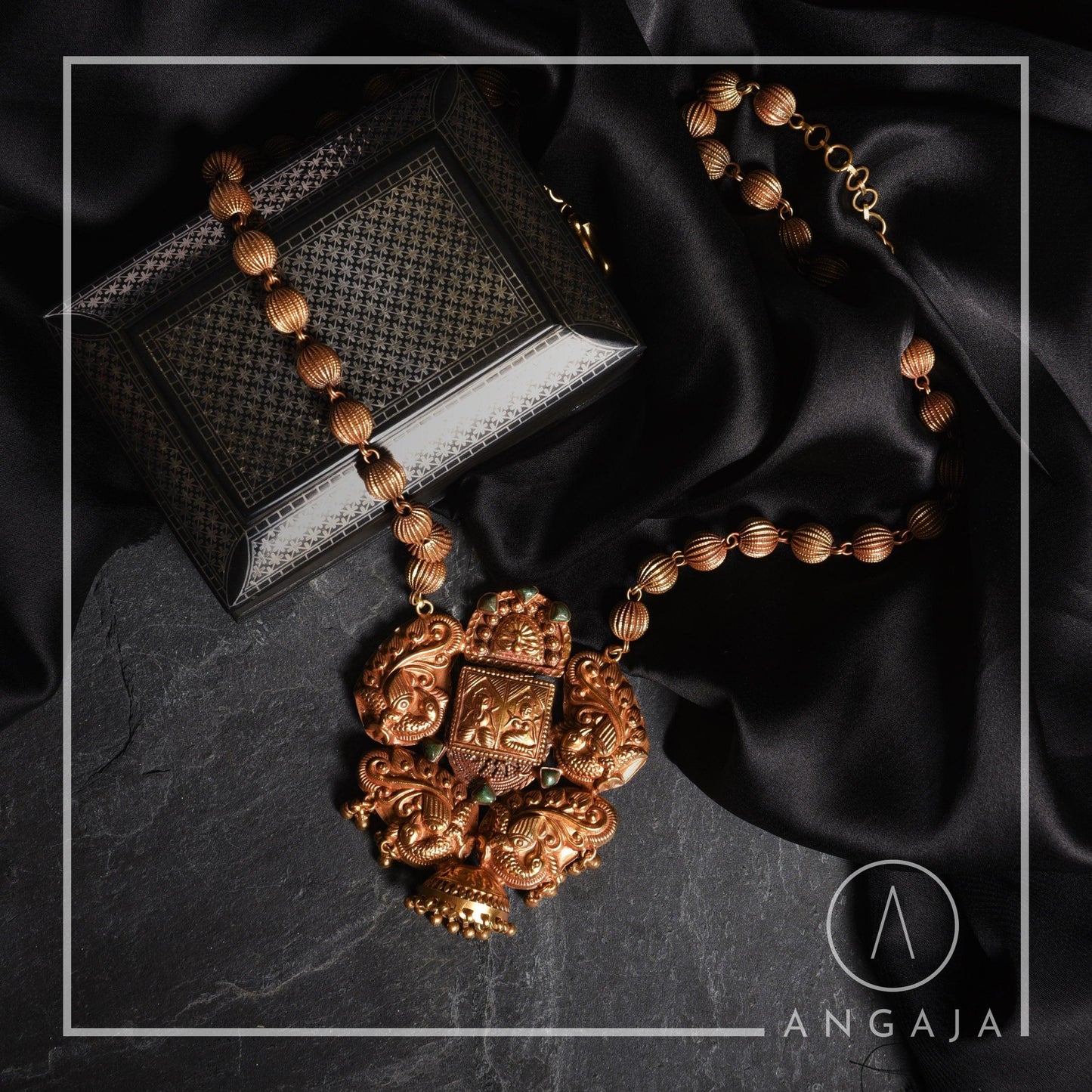 Gold Plated Silver Necklace - Angaja Silver