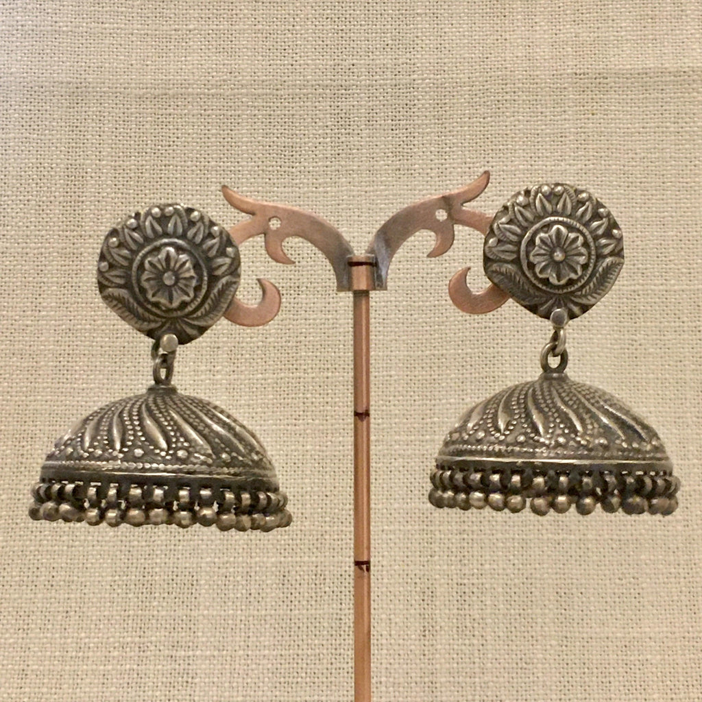 Jhumka - Angaja Silver