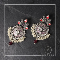 Kundan Earrings - Jodhpuri Work