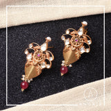 Kundan Gold Plated Earrings - Angaja Silver