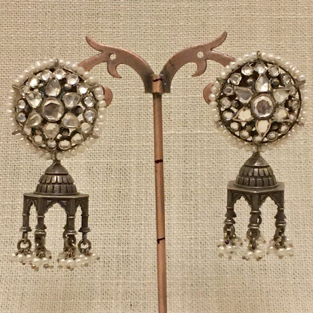 Kundan Jhumka - Angaja Silver