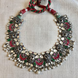 Kundan Necklace with Pearls - Angaja Silver