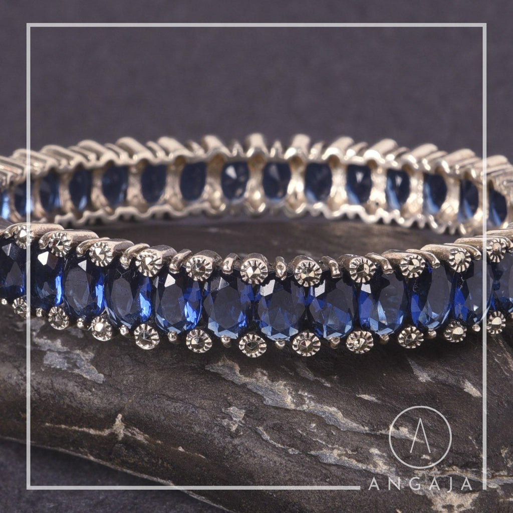Marcasite Silver Bracelet - Angaja Silver