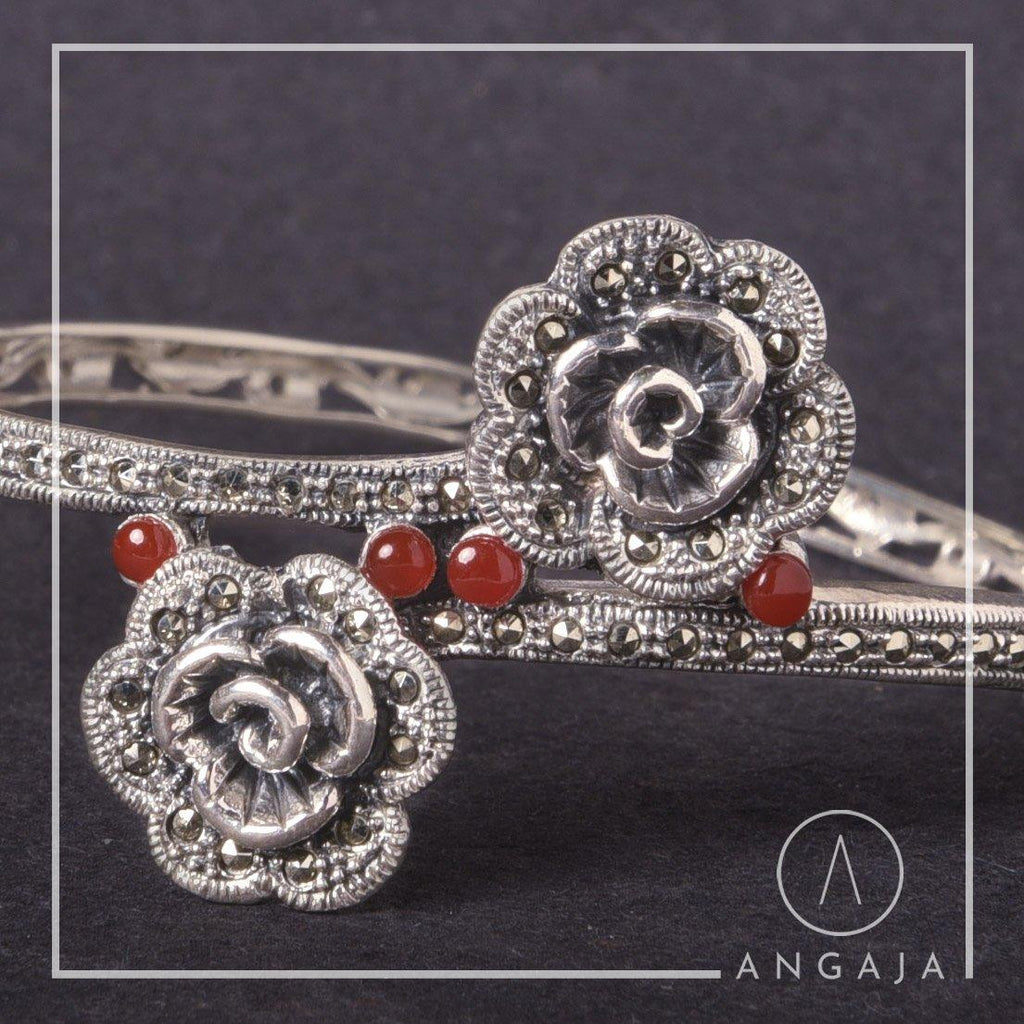 Marcasite Silver Bracelet - Angaja Silver