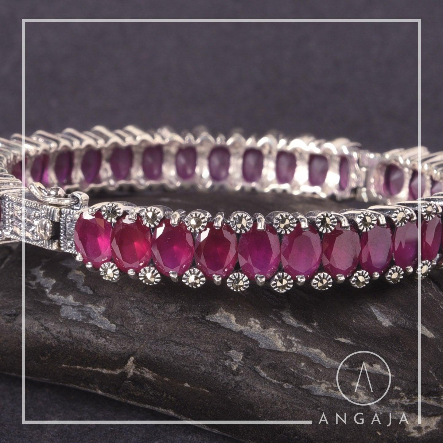 Marcasite Silver Bracelet - Angaja Silver