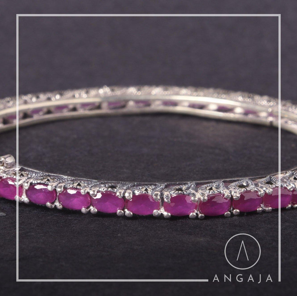 Marcasite Silver Bracelet - Angaja Silver