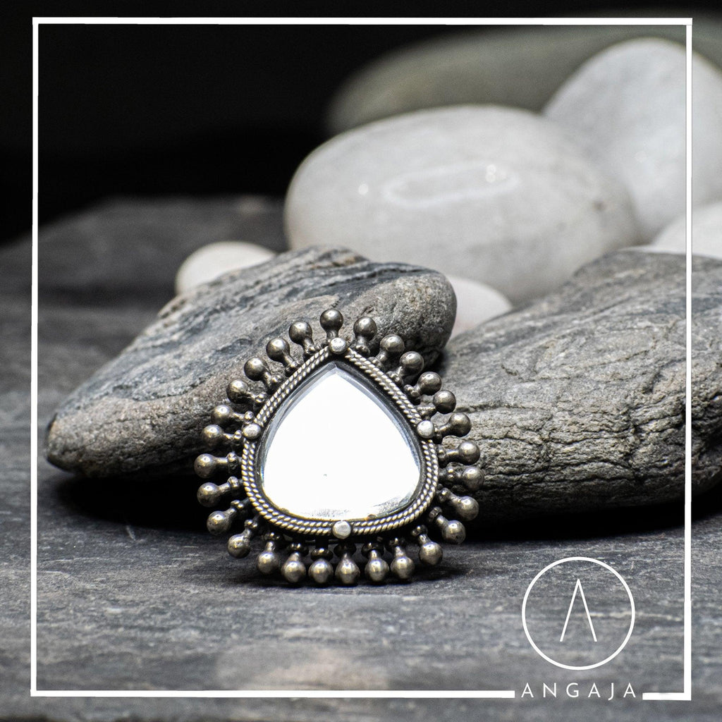 Mirror Silver Ring - Angaja Silver