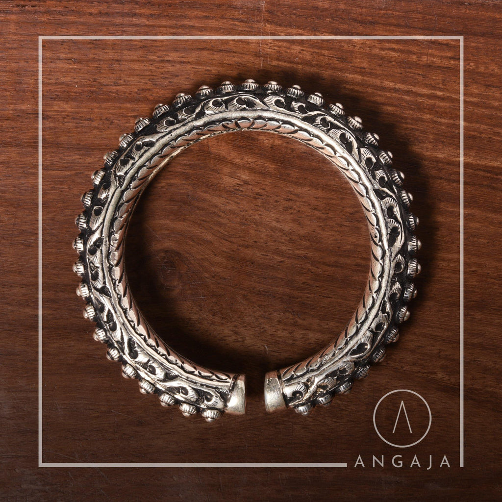 Nakashi Silver Kada - Angaja Silver