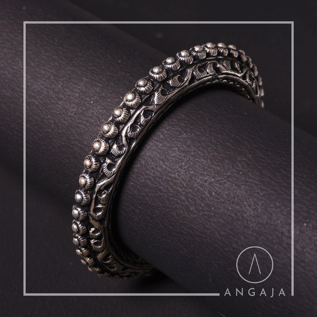 Nakashi Silver Kada - Angaja Silver