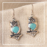 Owl Silver Earring - Angaja Silver
