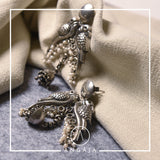 Peacock earring - Angaja Silver