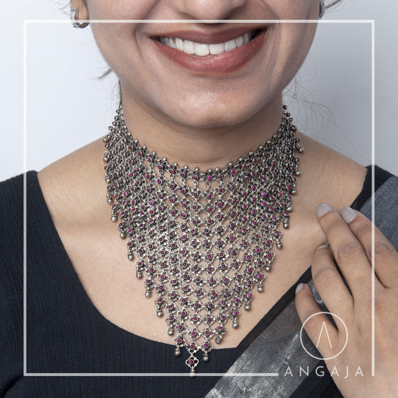 Queen Padmavati Choker - Angaja Silver