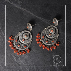 Real Coral Earrings