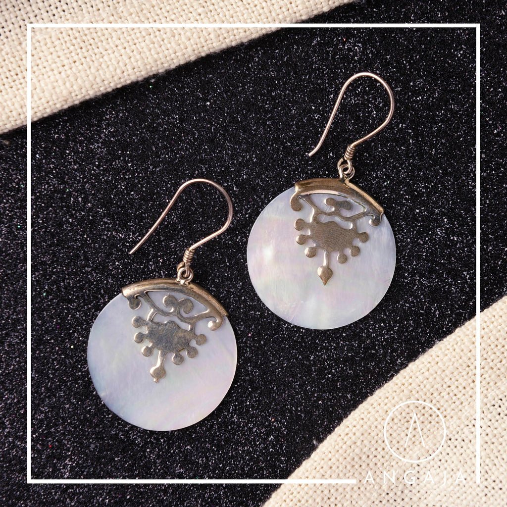 Shell Earring - Angaja Silver