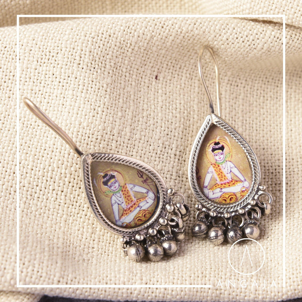 Shiva Earrings - Angaja Silver