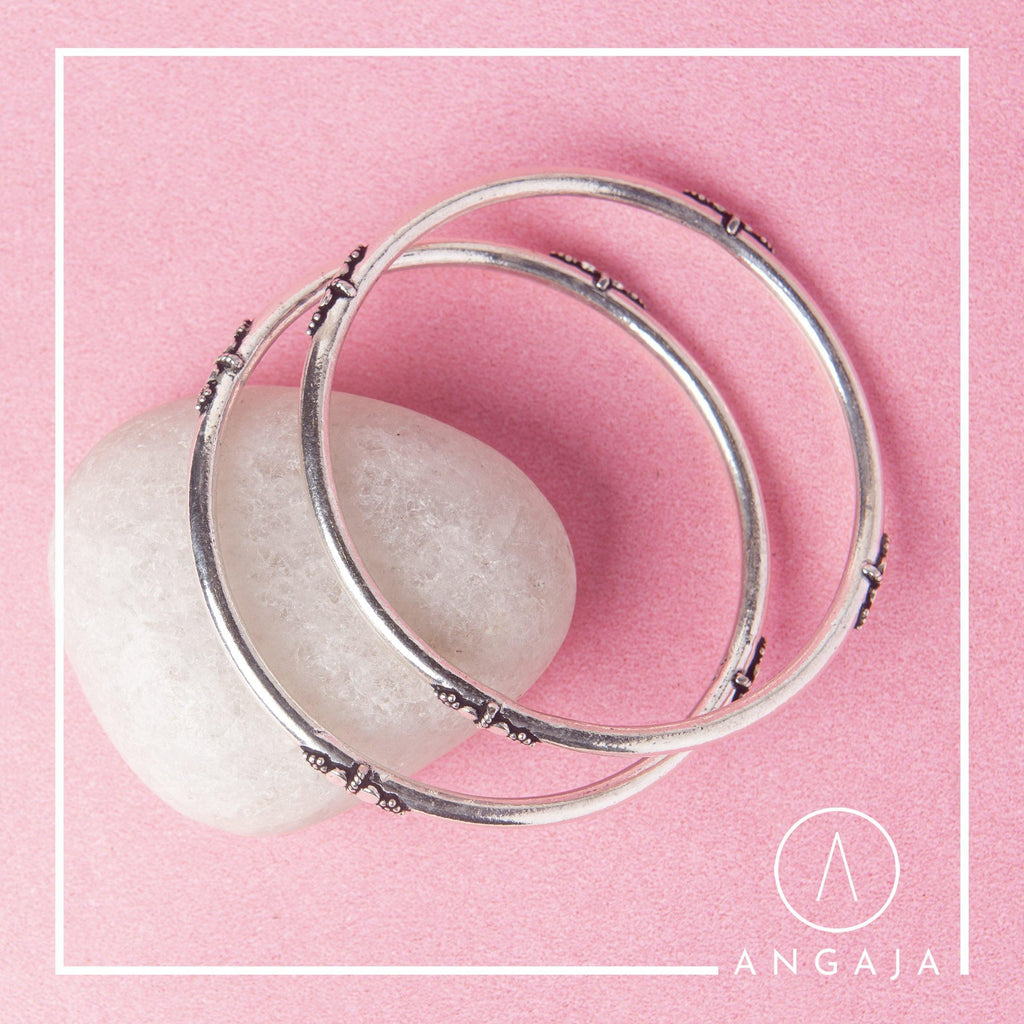 Silver Bangles - Angaja Silver