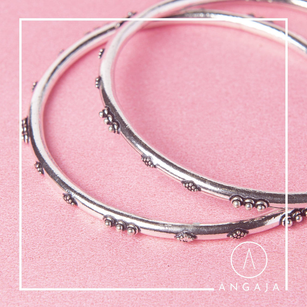 Silver Bangles - Angaja Silver