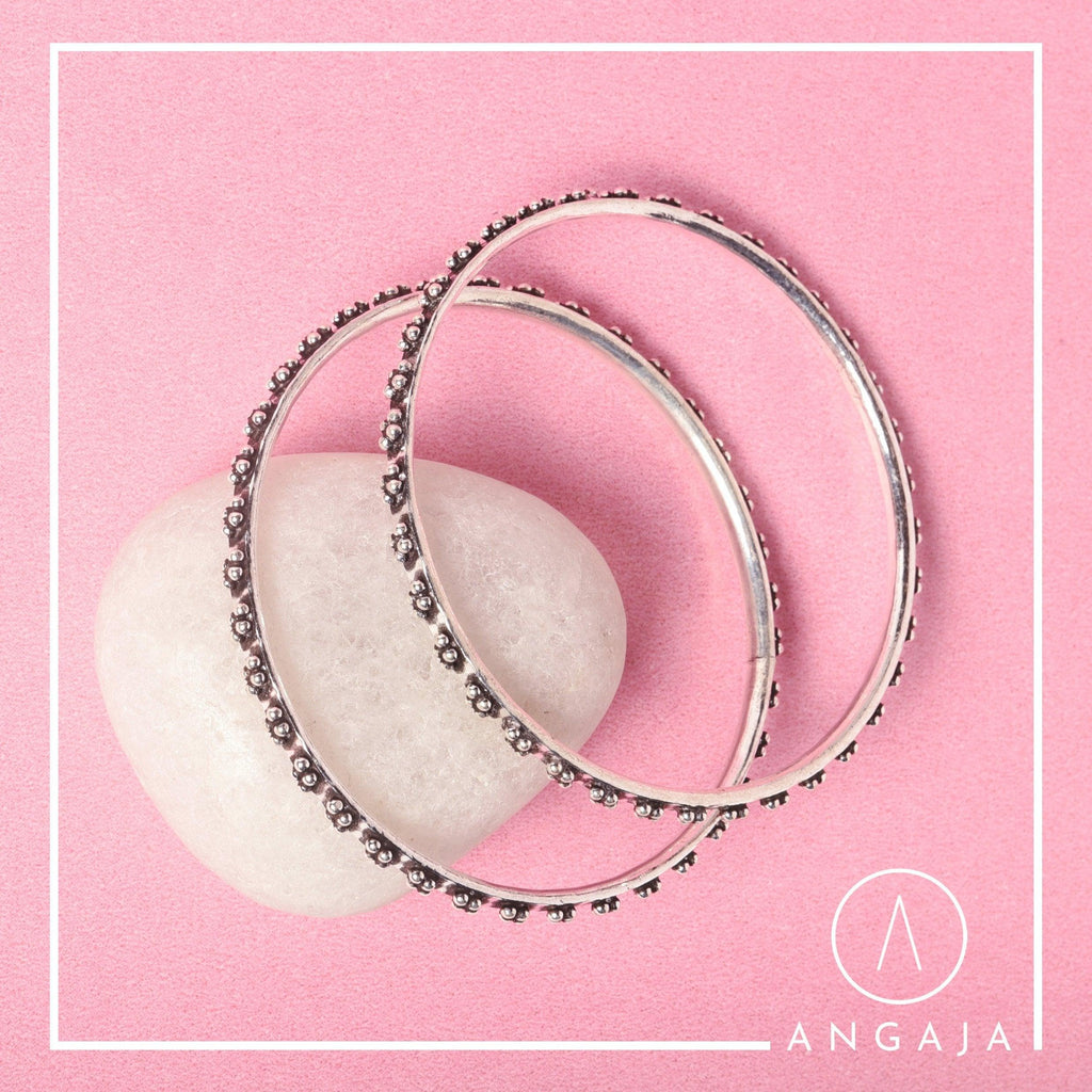 Silver Bangles - Angaja Silver