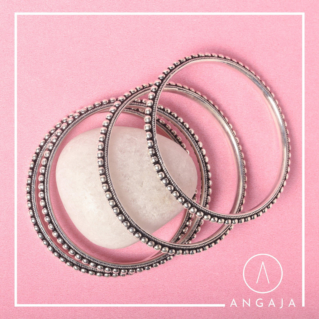 Silver Bangles - Angaja Silver