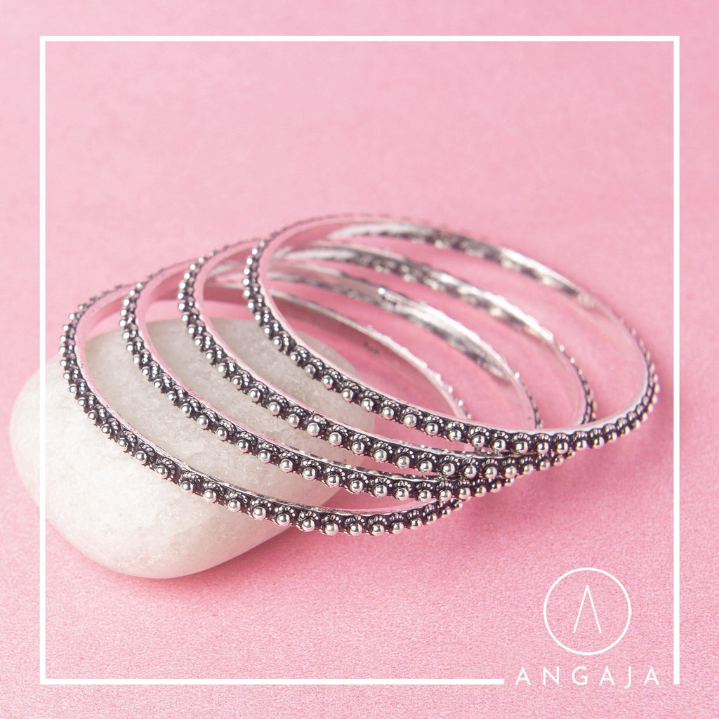 Silver Bangles - Angaja Silver