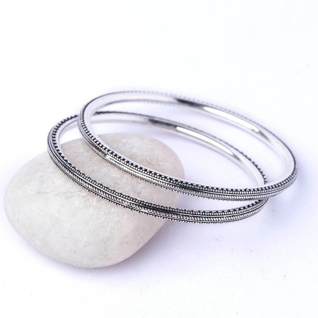 Silver Bangles - Angaja Silver