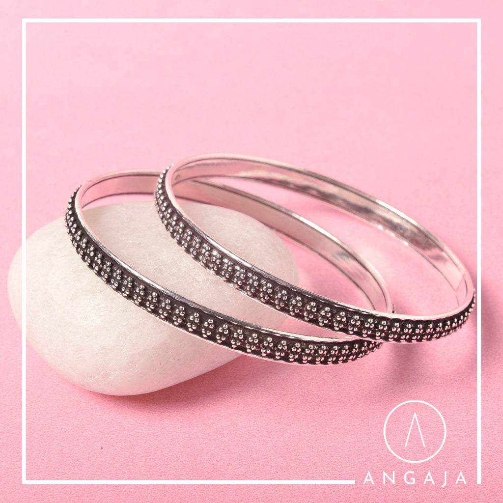 Silver Bangles - Angaja Silver