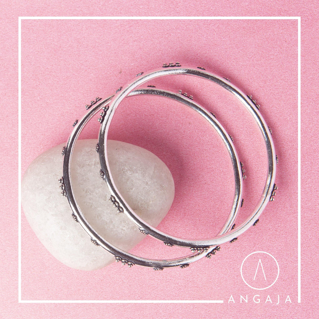 Silver Bangles - Angaja Silver