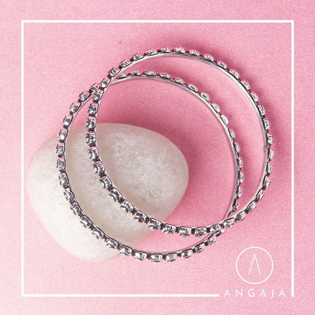 Silver Bangles - Angaja Silver