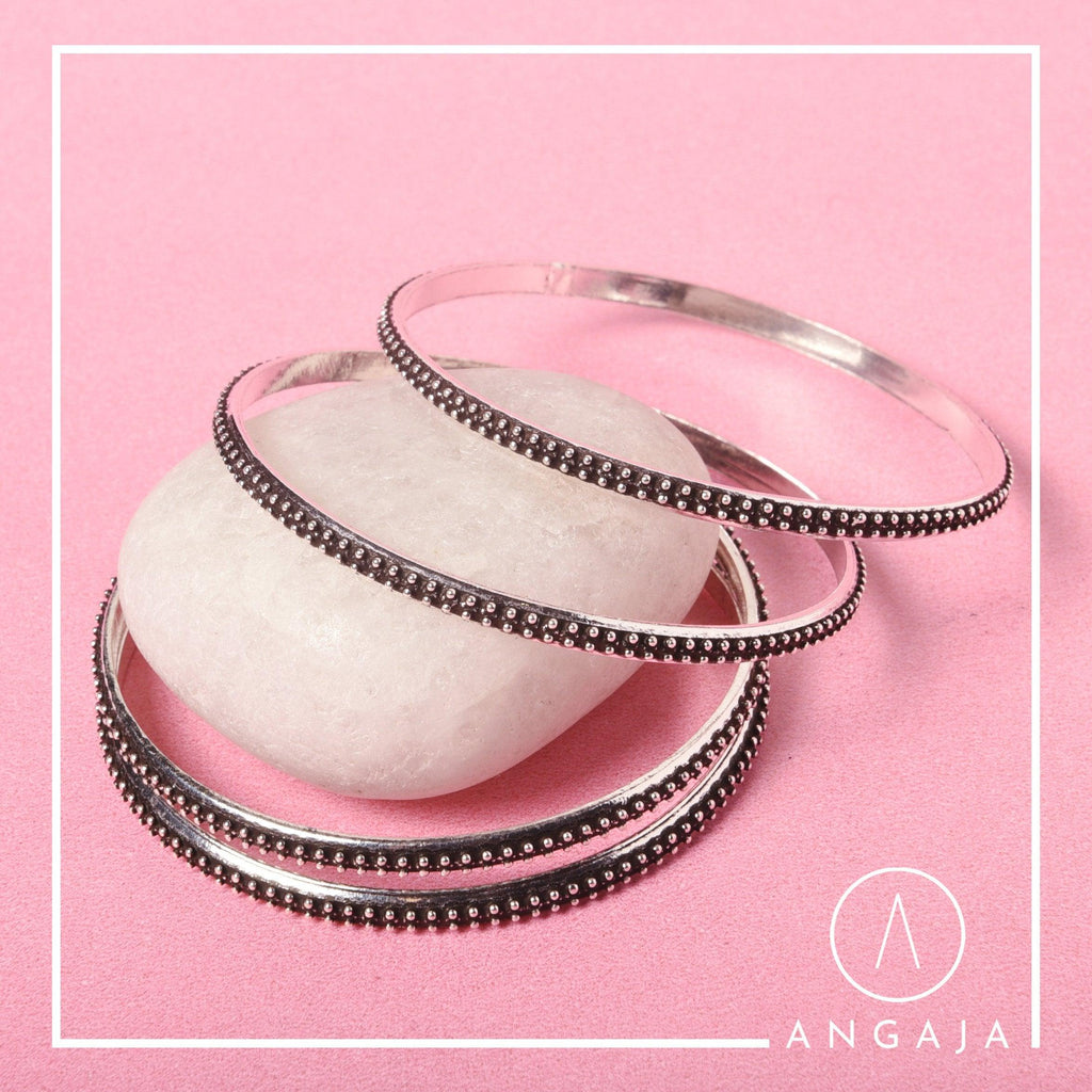 Silver Bangles - Angaja Silver