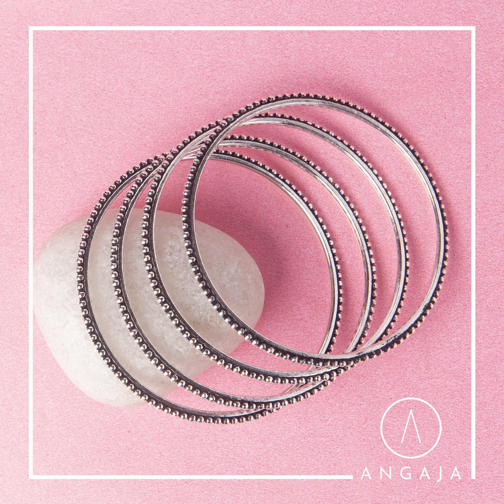 Silver Bangles - Angaja Silver