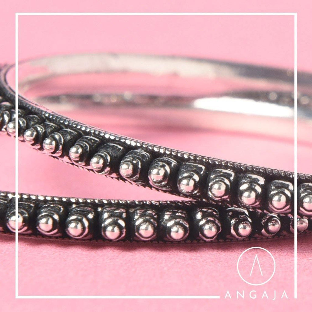 Silver Bangles - Angaja Silver