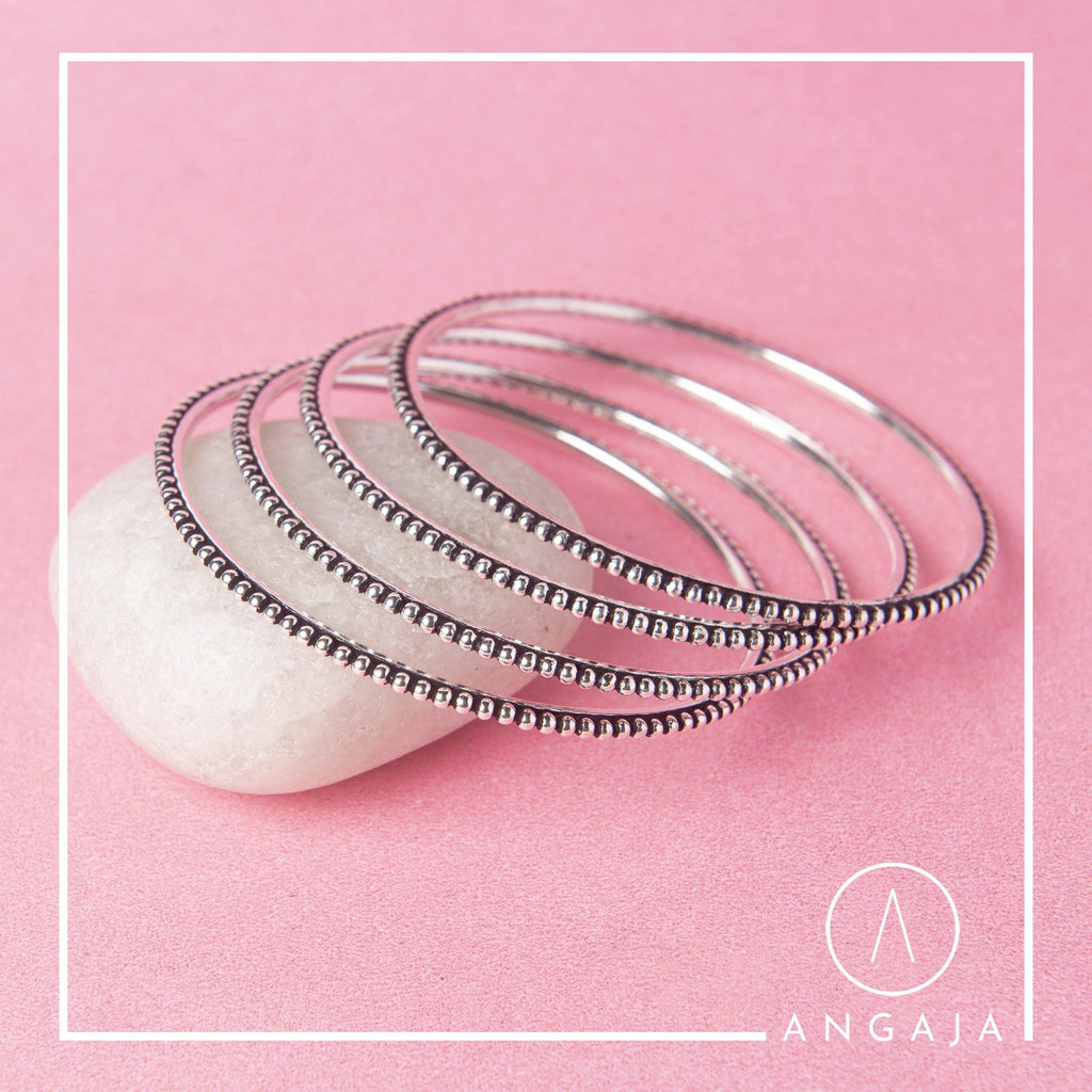 Silver Bangles - Angaja Silver