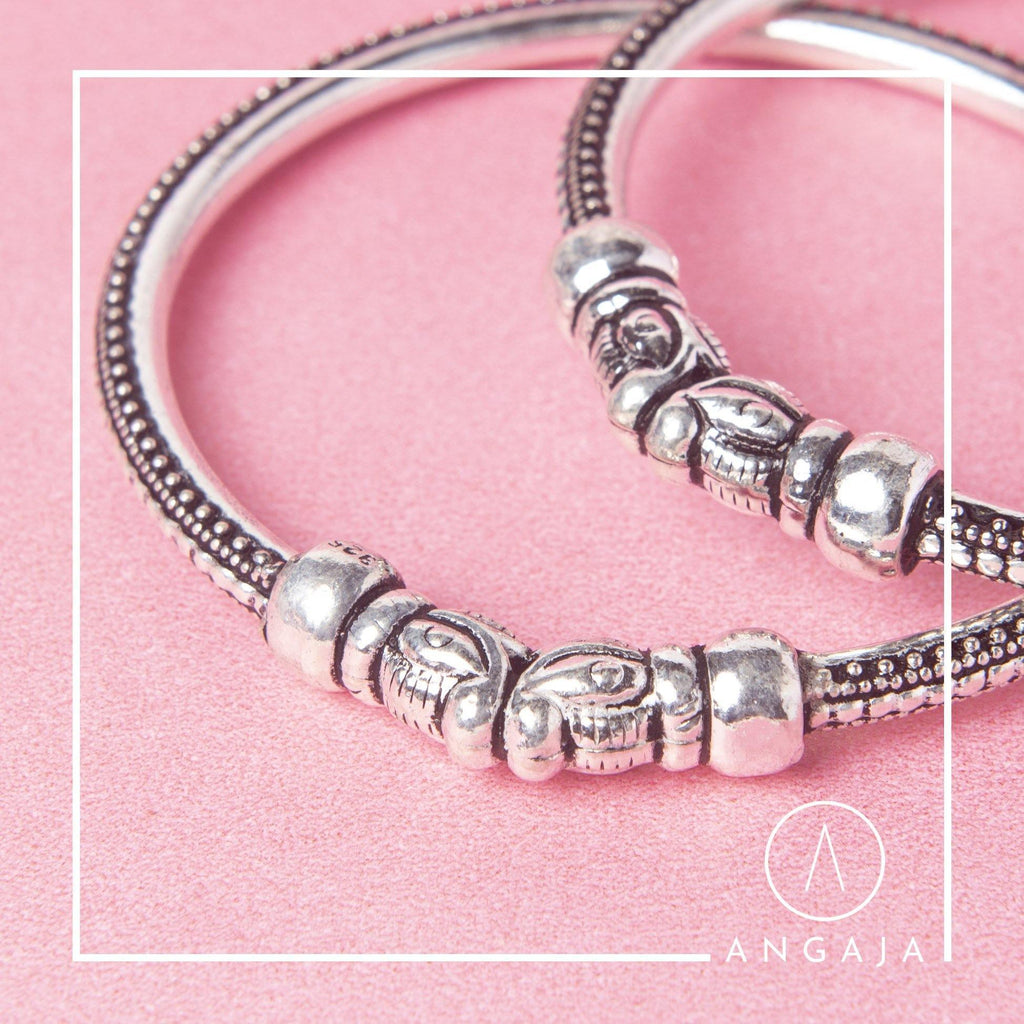 Silver Bangles - Angaja Silver