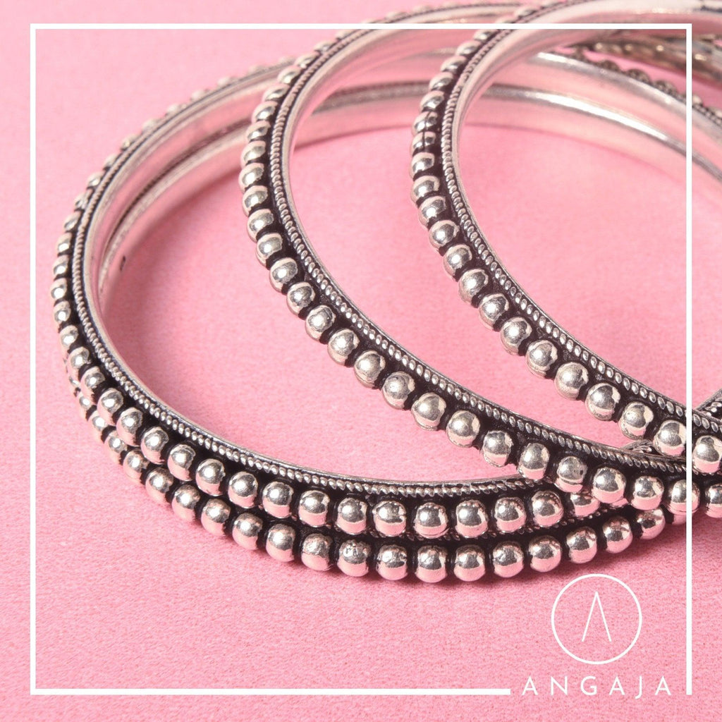 Silver Bangles - Angaja Silver