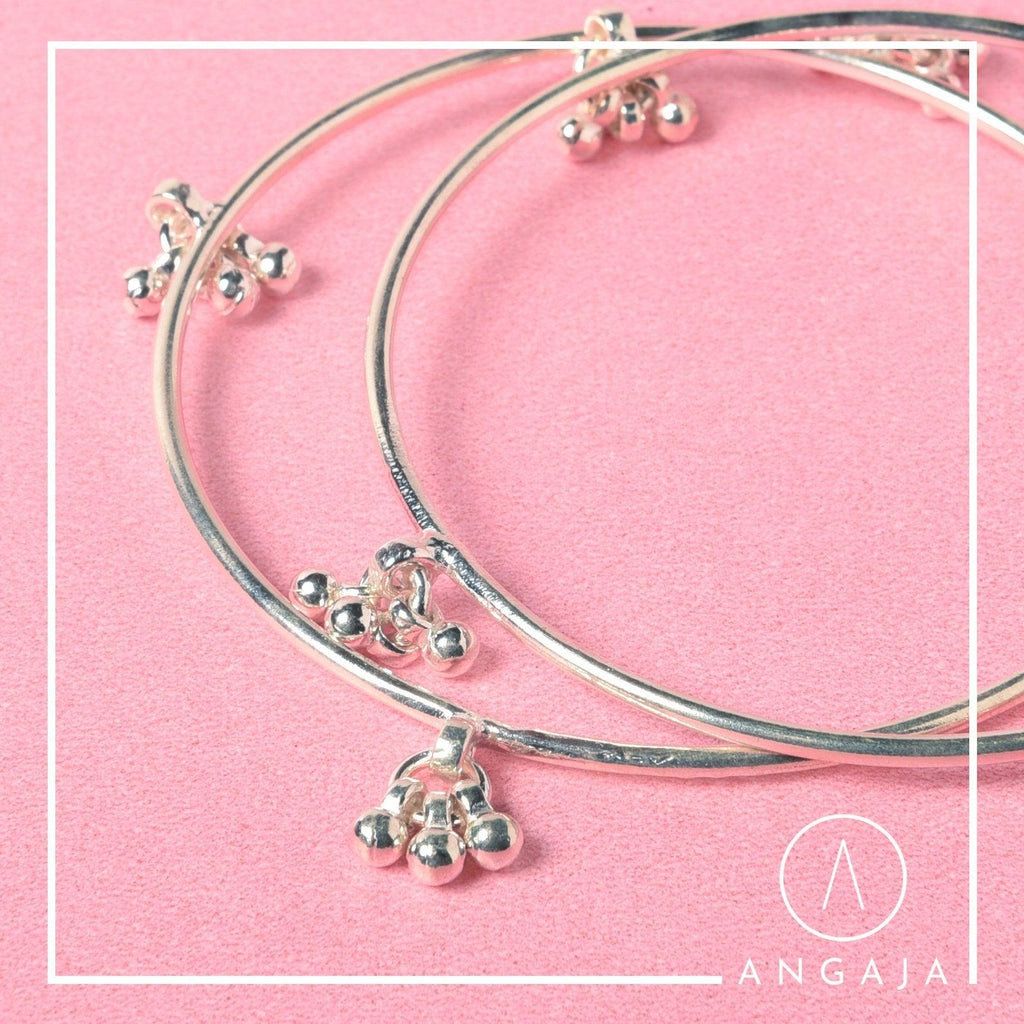 Silver Bangles - Angaja Silver