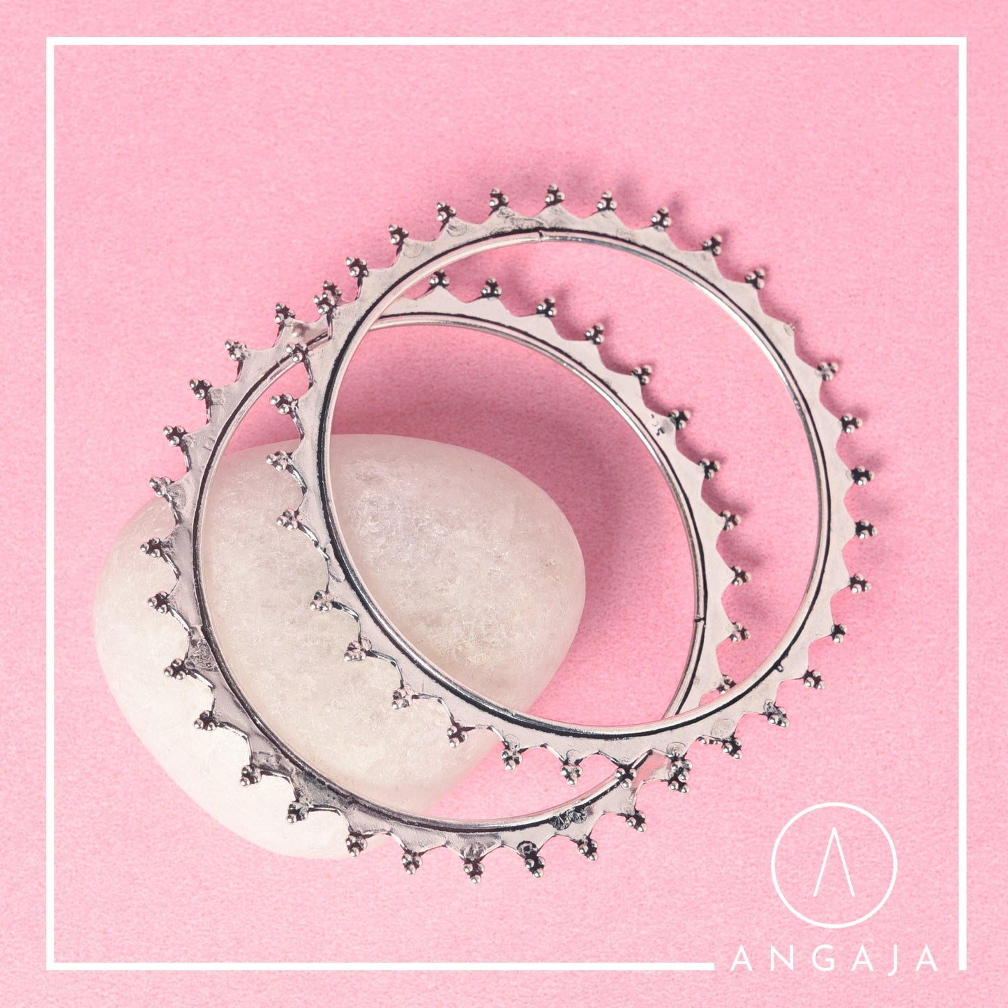 Silver Bangles - Angaja Silver