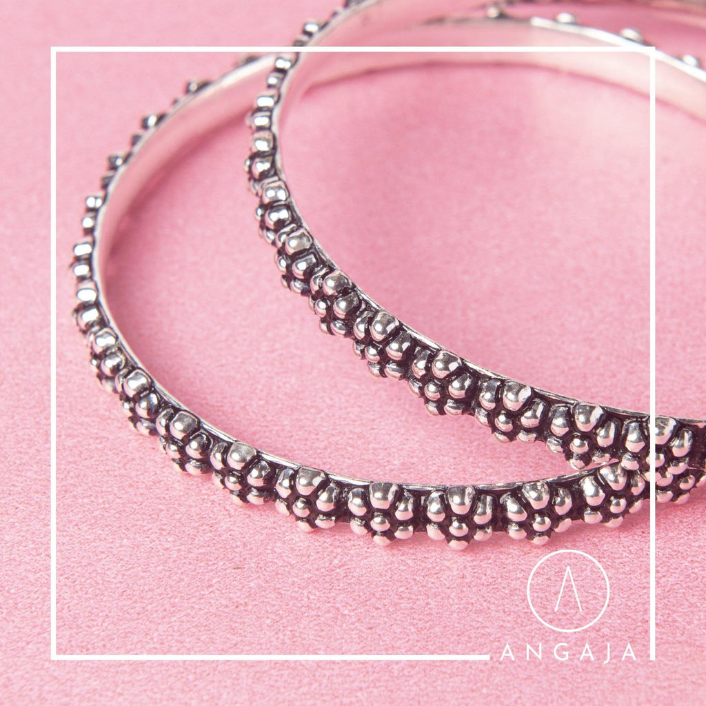 Silver Bangles - Angaja Silver