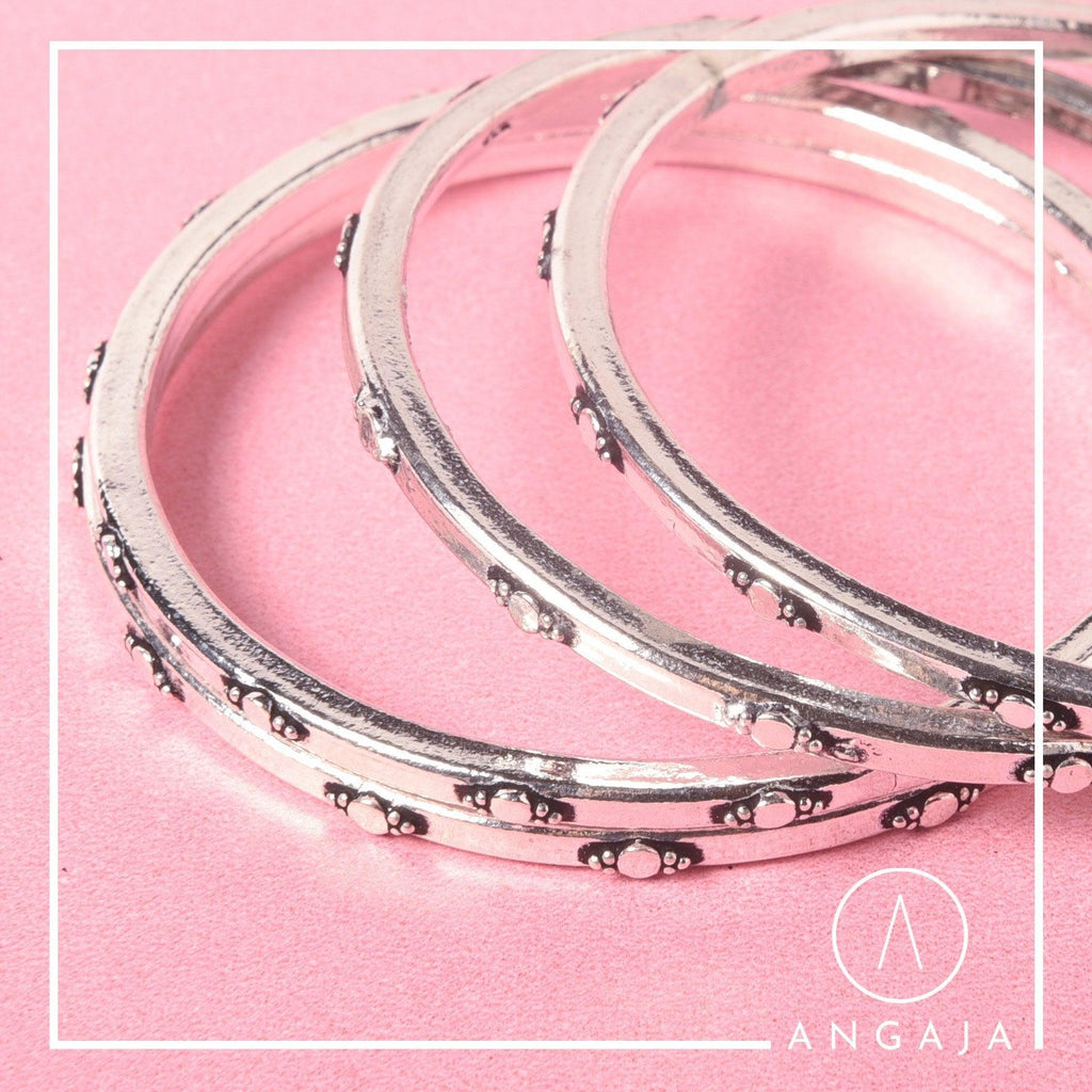 Silver Bangles - Angaja Silver