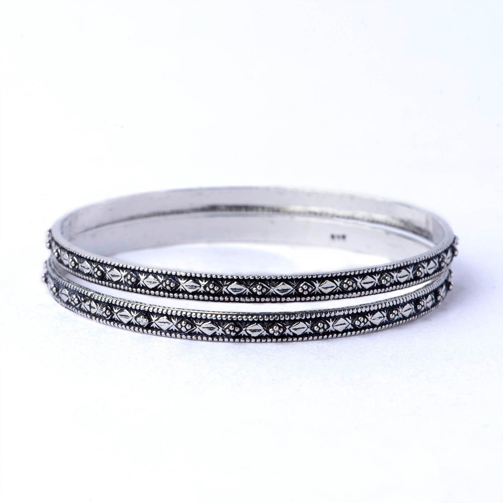 Silver Bangles - Angaja Silver