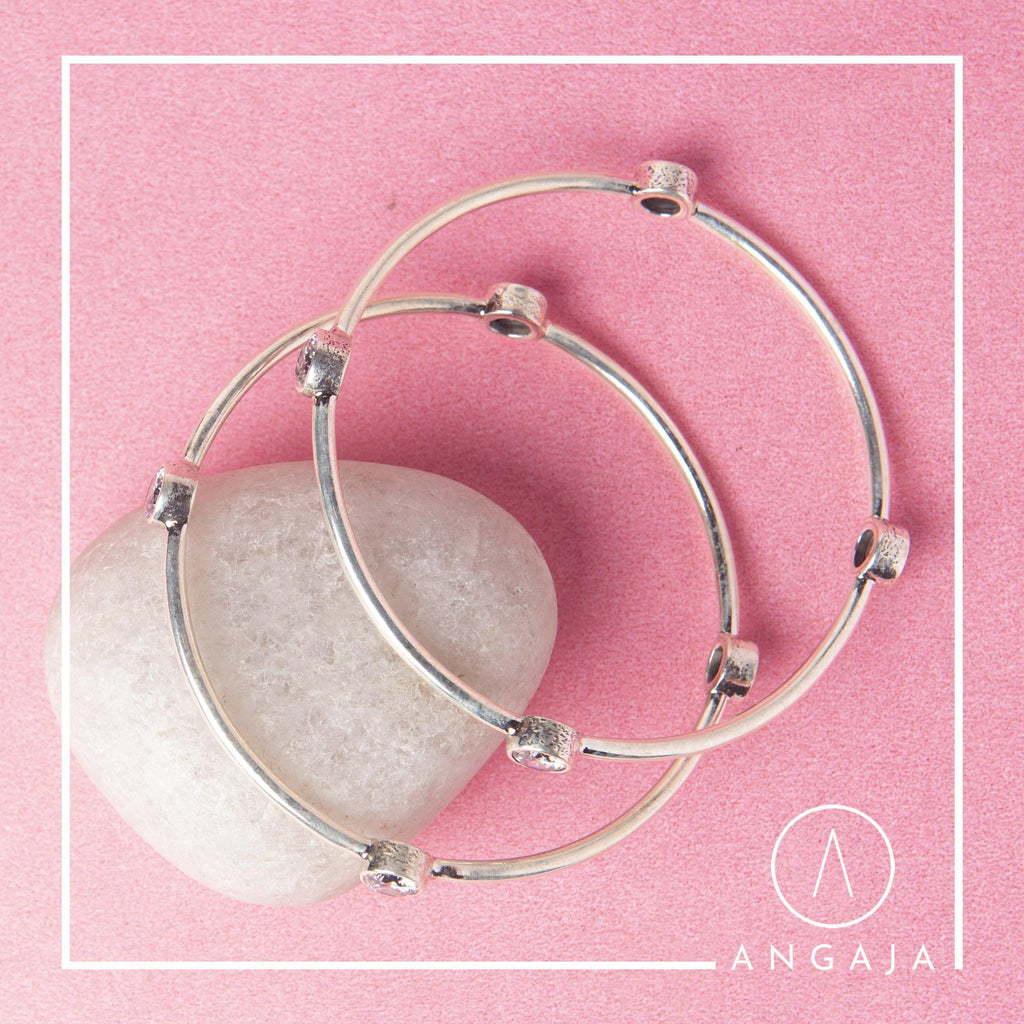 Silver Bangles - Angaja Silver