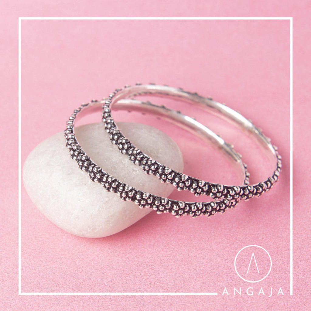 Silver Bangles - Angaja Silver