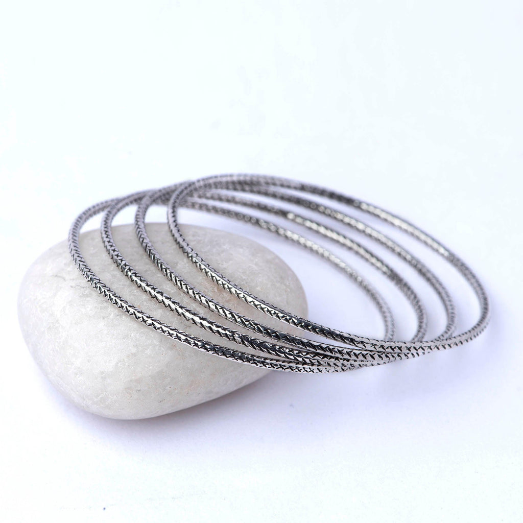 Silver Bangles - Angaja Silver