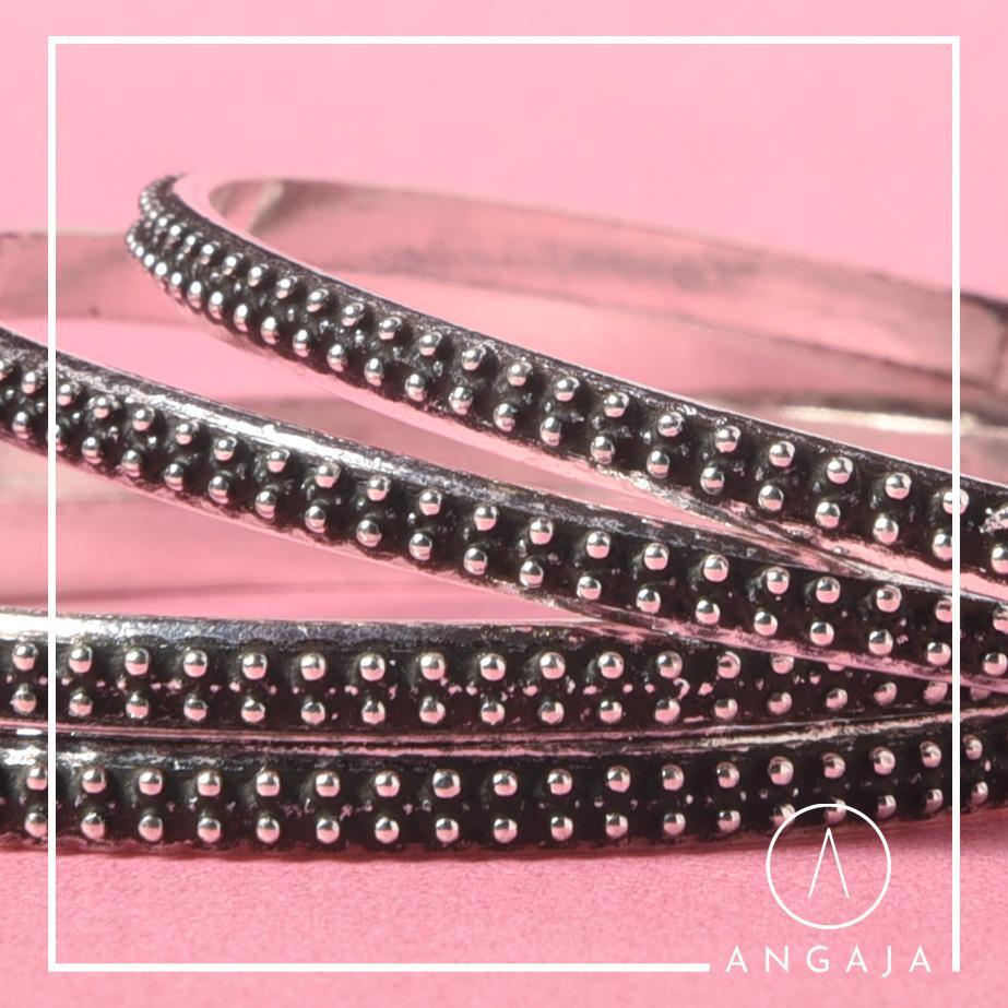 Silver Bangles - Angaja Silver