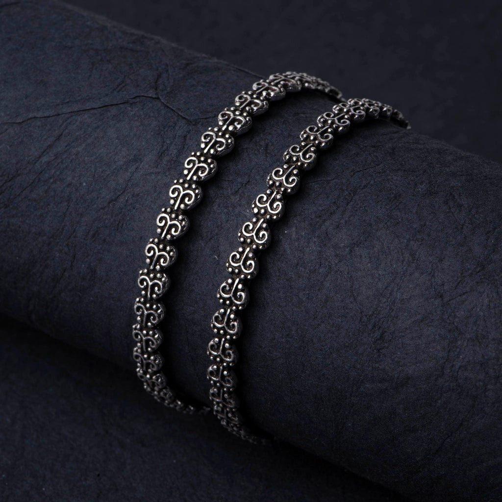 Silver Bangles - Angaja Silver