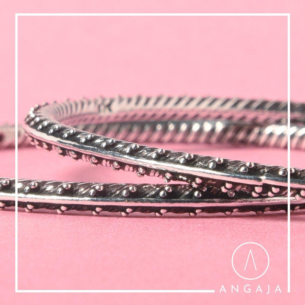 Silver Bangles - Angaja Silver